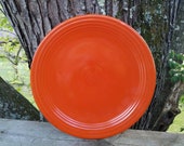 Original Unmarked Fiesta Dinnerware 13 Chop Plate Round Platter Red Orange made by The Homer Laughlin China Company HLC