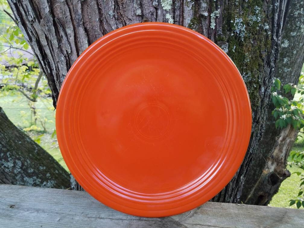 Original Unmarked Fiesta Dinnerware 13 Chop Plate Round Etsy