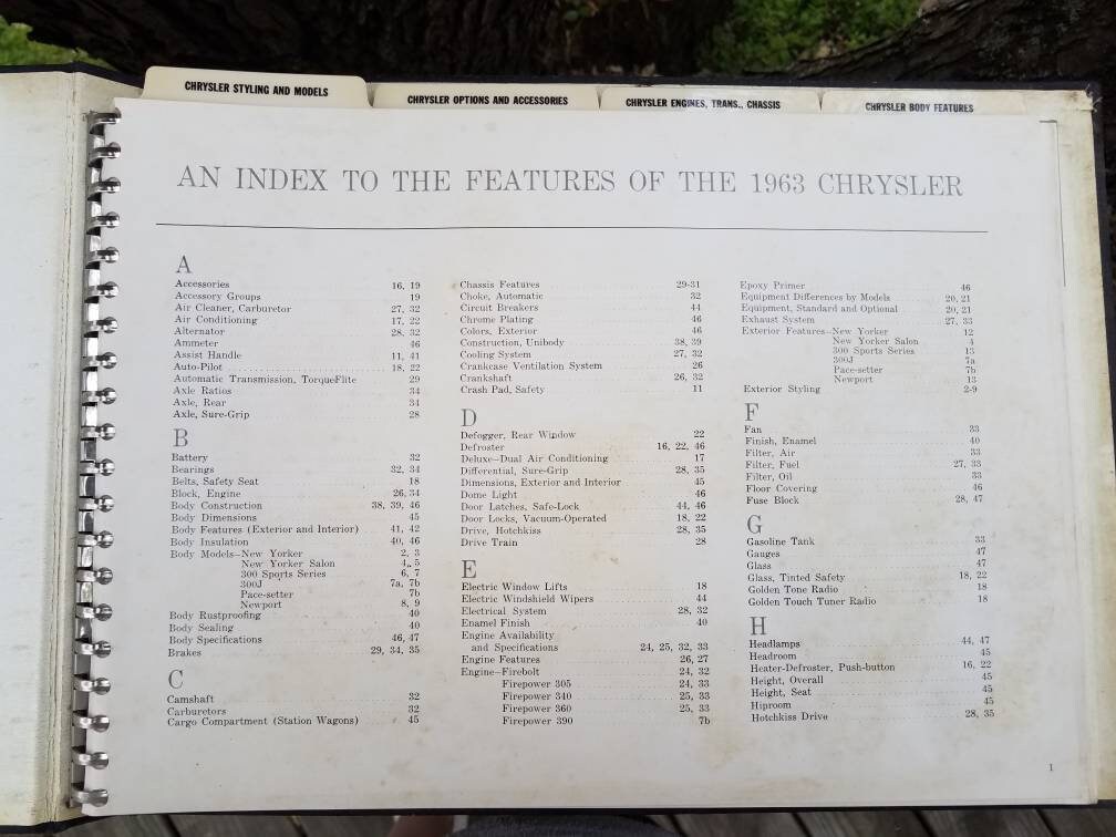 Vintage 1963 Chrysler Imperial Presentation Album Original