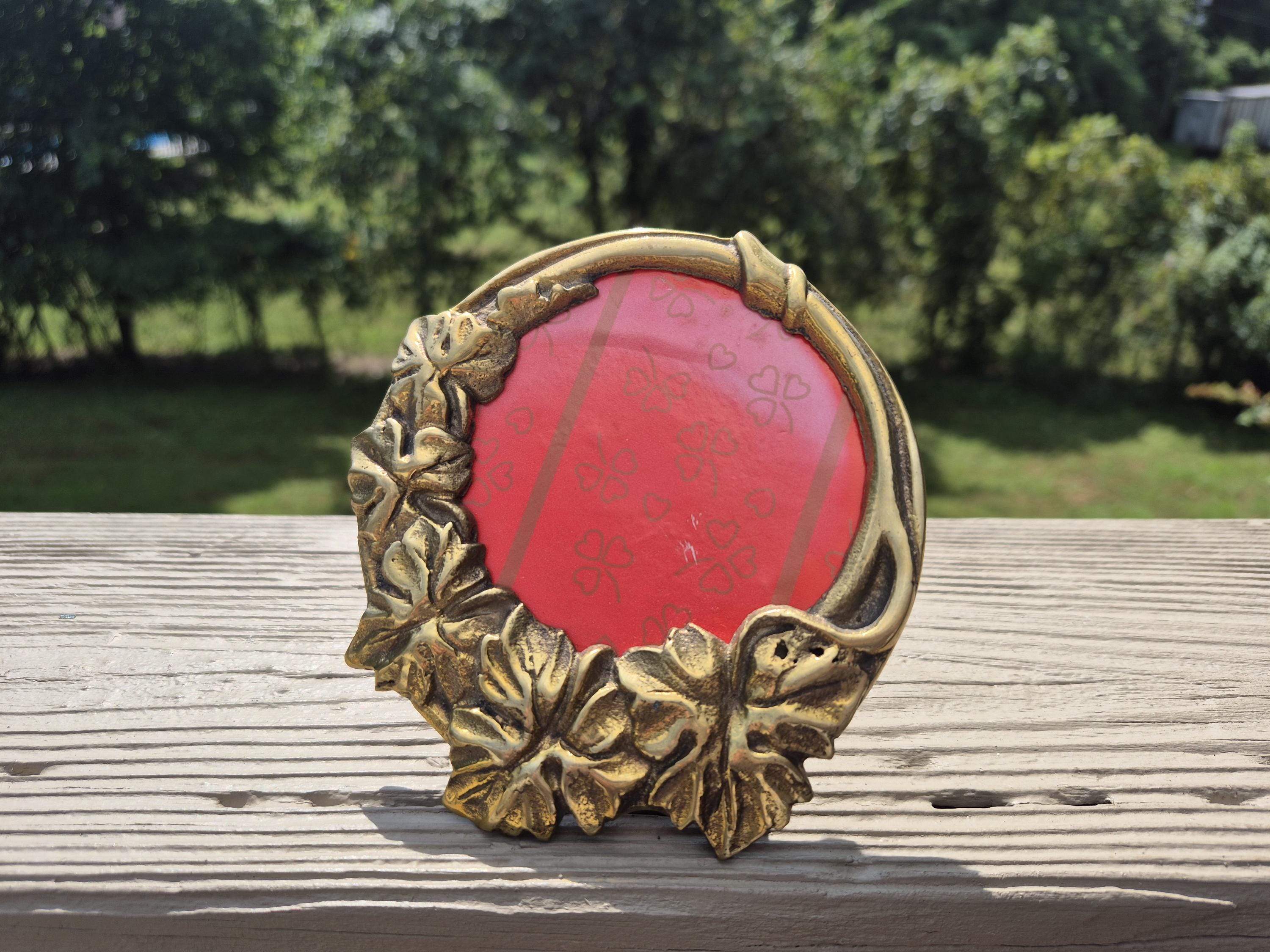 Antique Round Photo Frame - Etsy