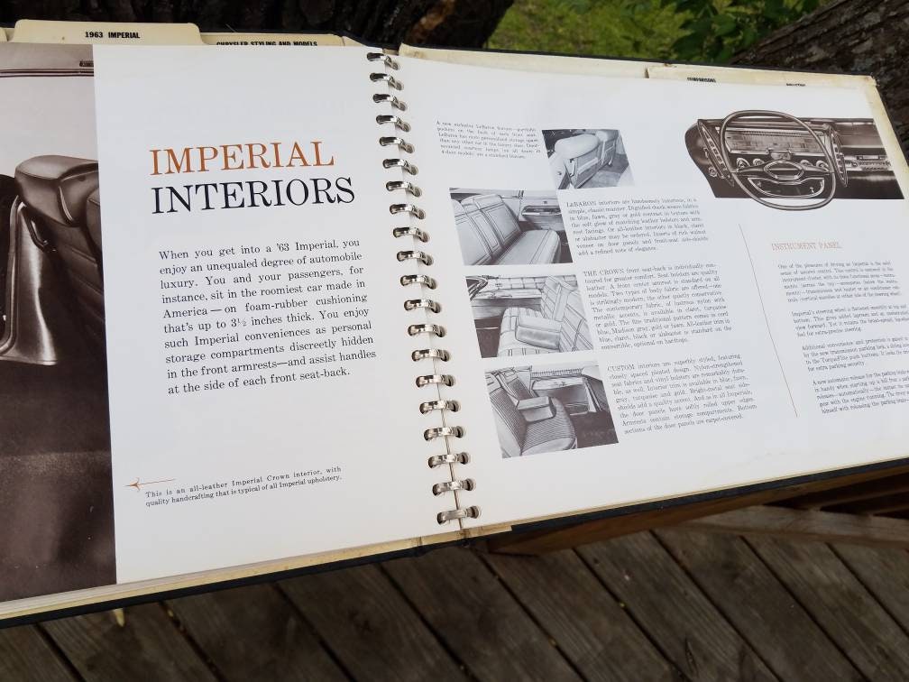 【一部予約！】 Imperial Chrysler 1963 Vintage Presentation Original Album 雑学、知識