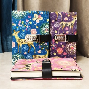 Diary with Lock Gift Set for Girls ages 8-12, Marble PU Leather