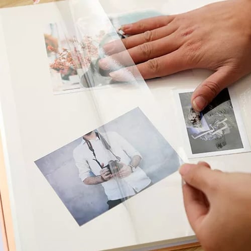 Plain Linen Album Scrapbook DIY,Self Adhesive Stick Photo Album,Family Photo Album ,White Beige Photo Album 4*6,Fabirc Album Self-adhesive