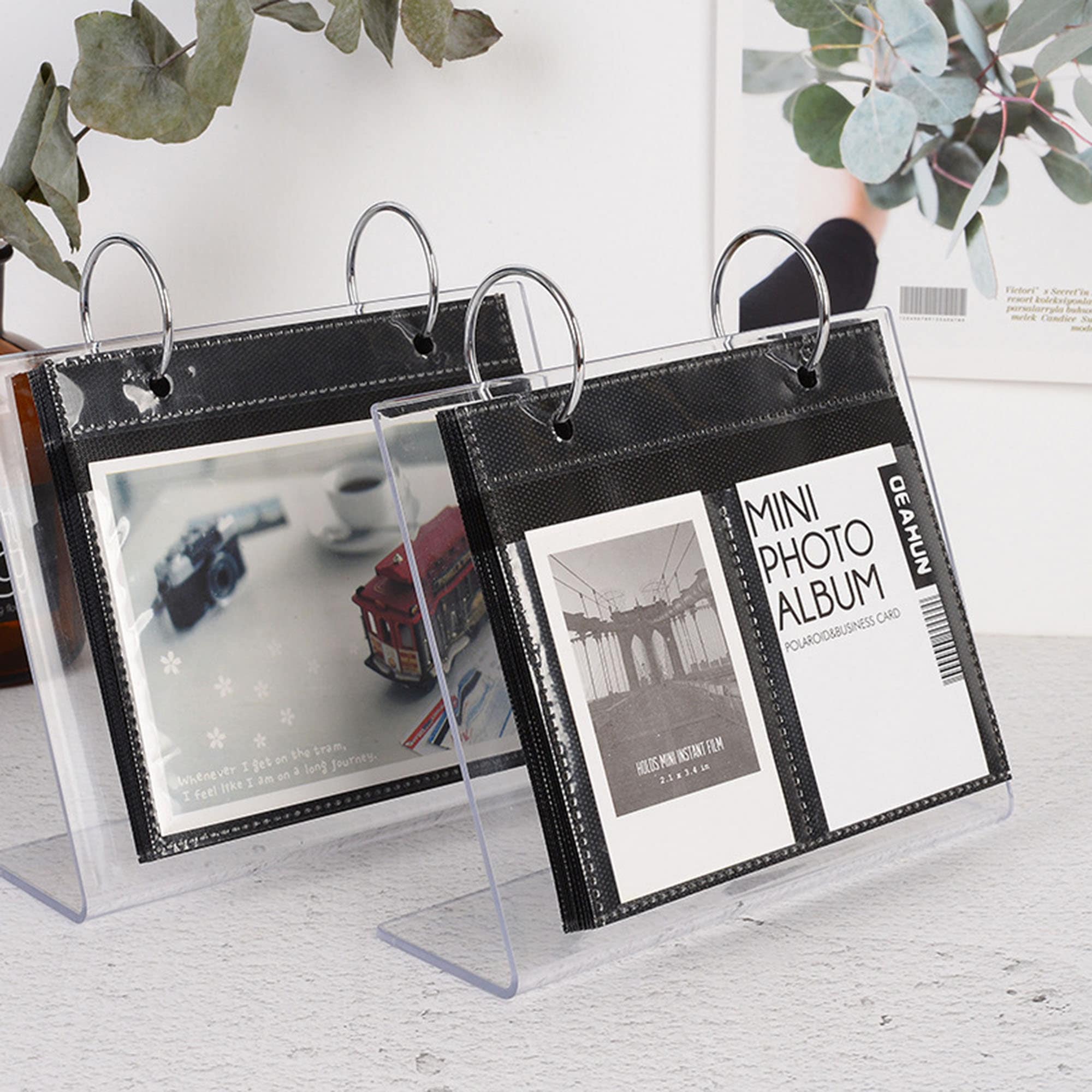 Desktop Small Photo Album Acrylic Flip Mini Photo Book - Temu