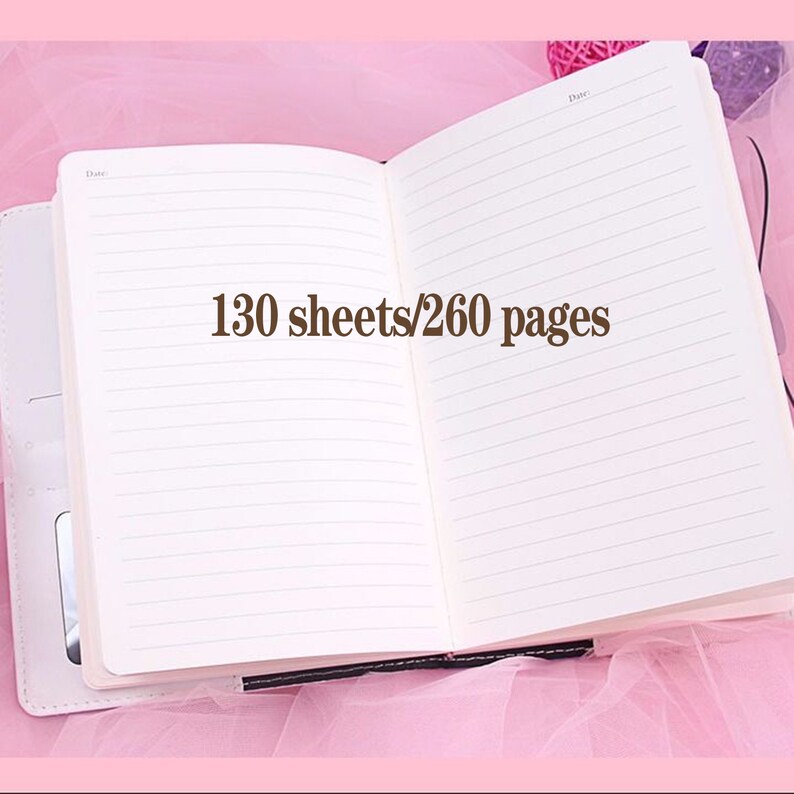 Personalized Lock Journal and Notebook Girlsa5 Refill Leather Etsy