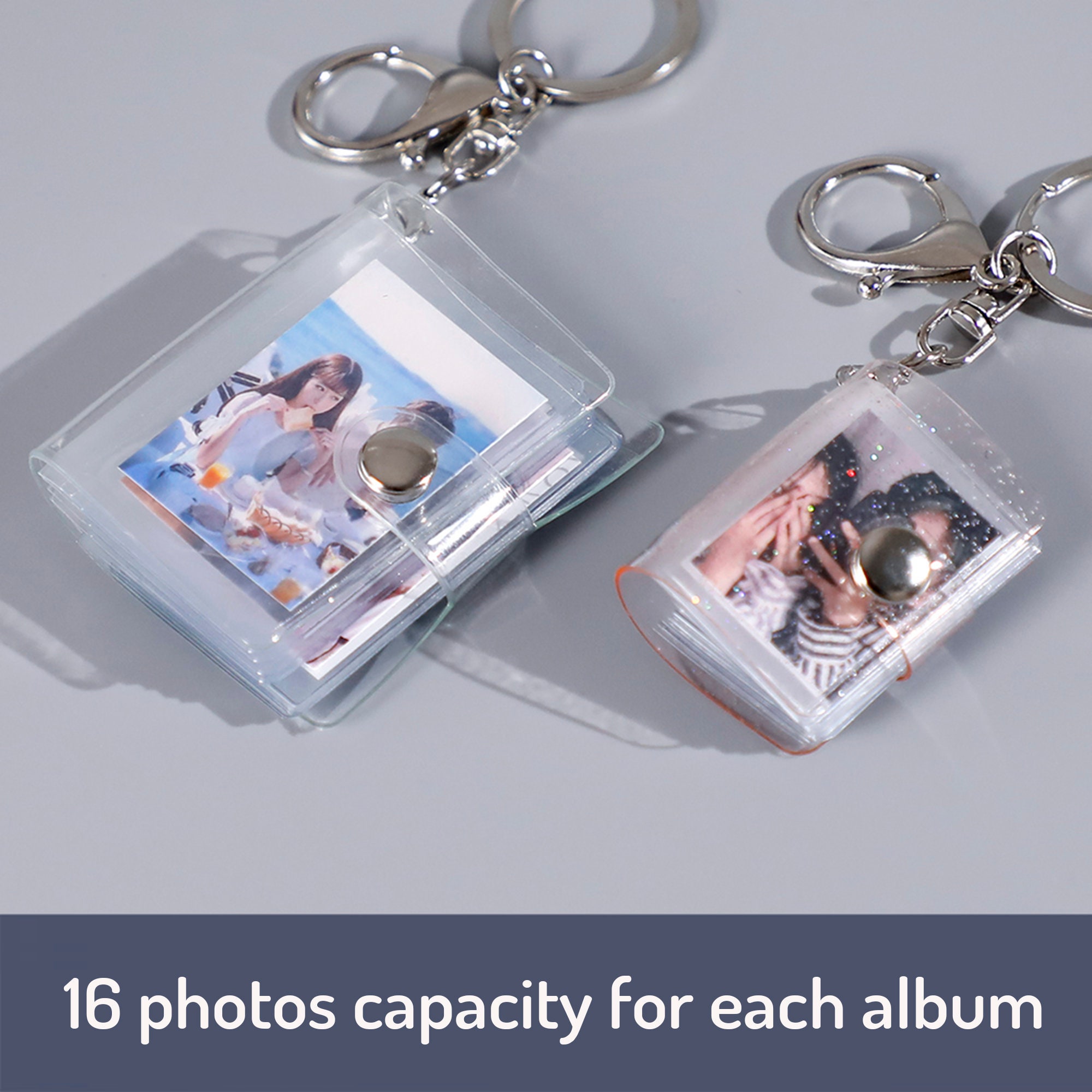 Mini Photo Album Keychainpvc Pictures Book16 Photo Pocket Etsy UK
