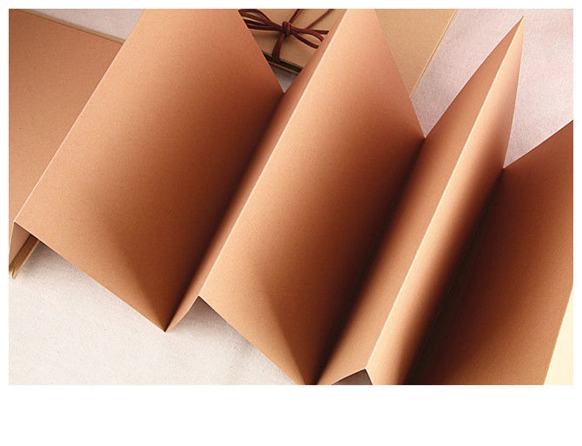 Folding Scrapbook Kraft Paper DIY Photo Album Gift Birthday Etsy