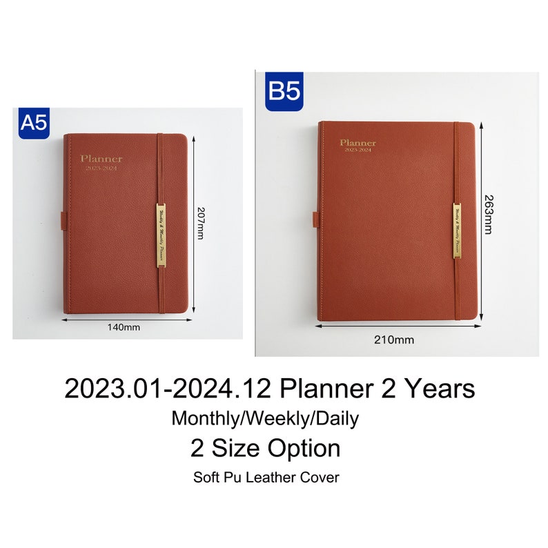 2023 Planner Notebook Journals monthly Weekly Daily Planner Etsy