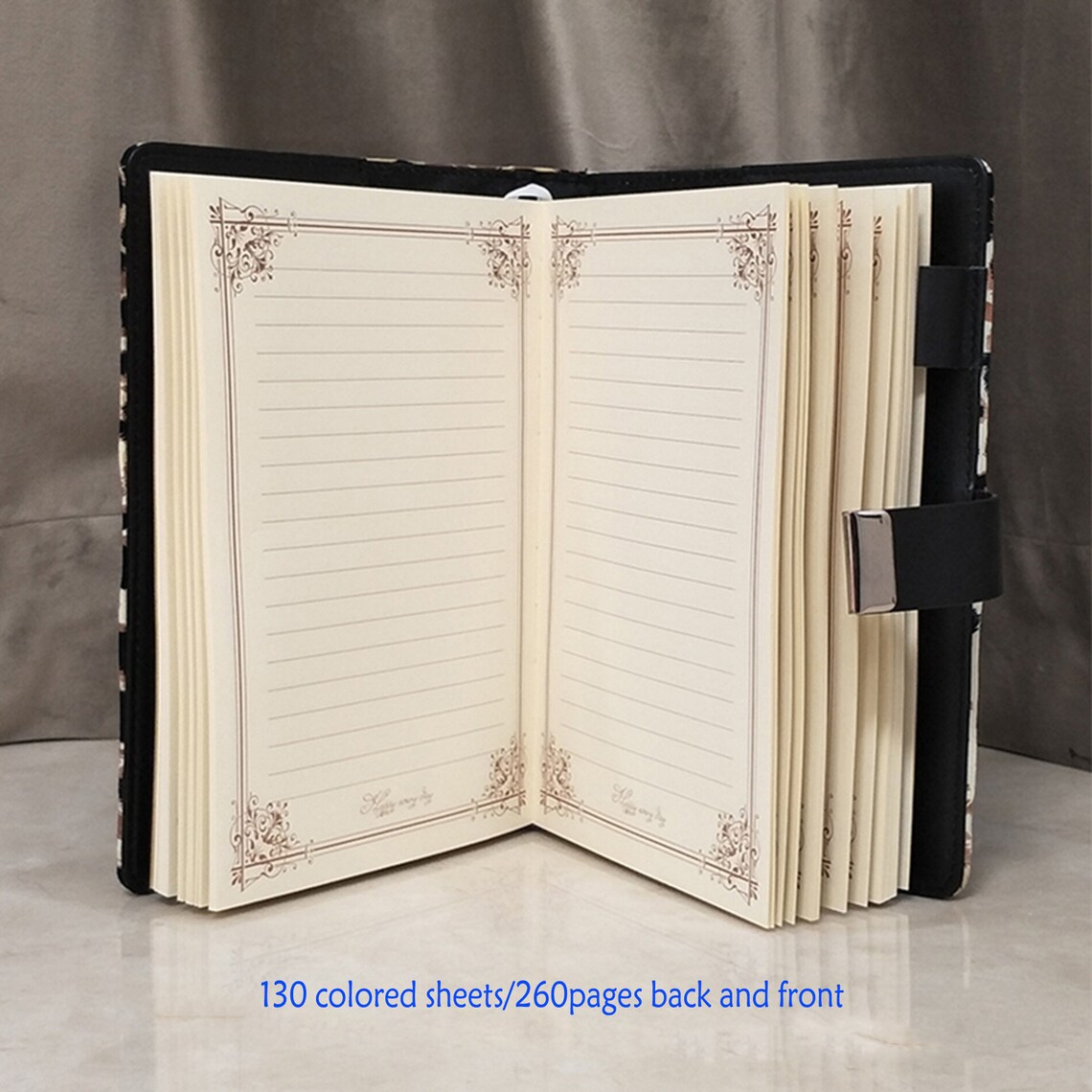 Lock Diary Notebookleopard Journalsdiary With Digital Etsy