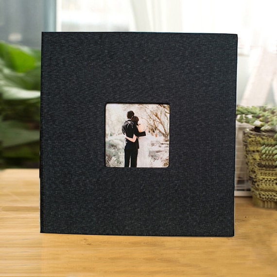 Large Photo Album Books Personalized,40/60/80page Self-adhesive DIY  Scrapbook Black,family Photo Album Wedding Guestbook,scrapbook Supplies 