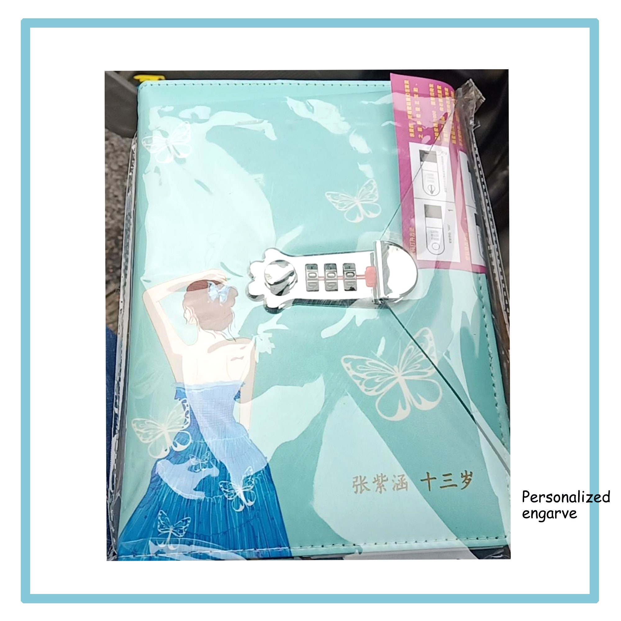 Personalized Lock Journal and Notebook GirlsA5 Refill Leather | Etsy