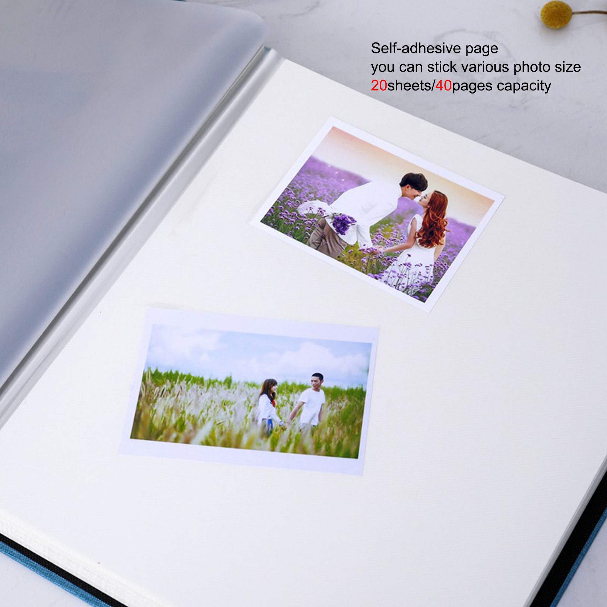 Plain Linen Album Scrapbook Diy,self Adhesive Stick Photo Album,family  Photo Album ,white Beige Photo Album 46,fabirc Album Self-adhesive 