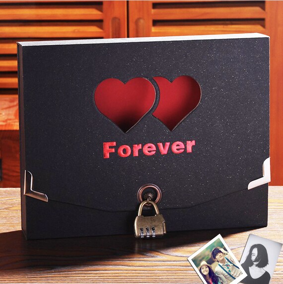 Valentine Geschenk Pack Fotoalbum Codiert Schloss Fotoalbum Etsy