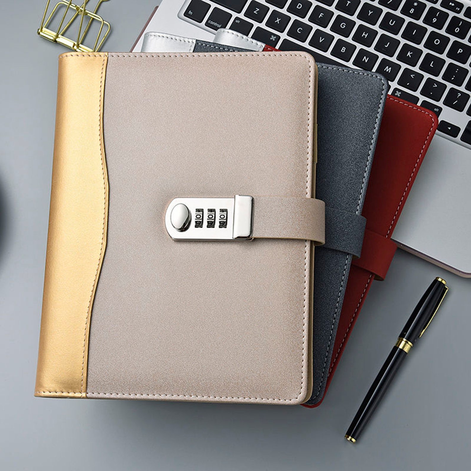 Password Business locking Diary for AdultsCustom Name Printed Etsy