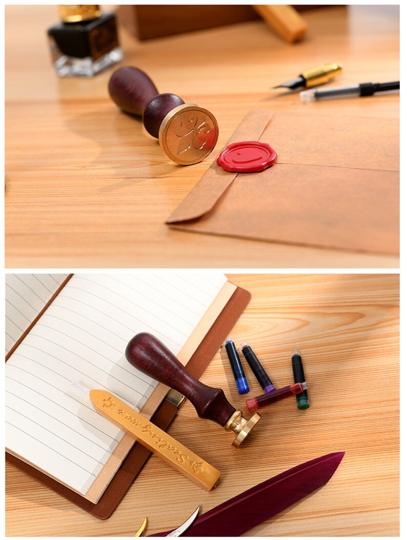 Quill Pen Calligraphy Setleather Journals and Pen Gift Etsy