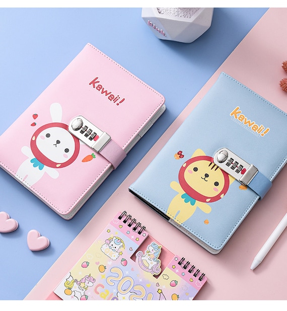 Writing And Drawing Notebook For Kids Diary With Lock For Girls Diary For  Girls Kids Cartoon Diary for Kids Decor Children Girls - AliExpress