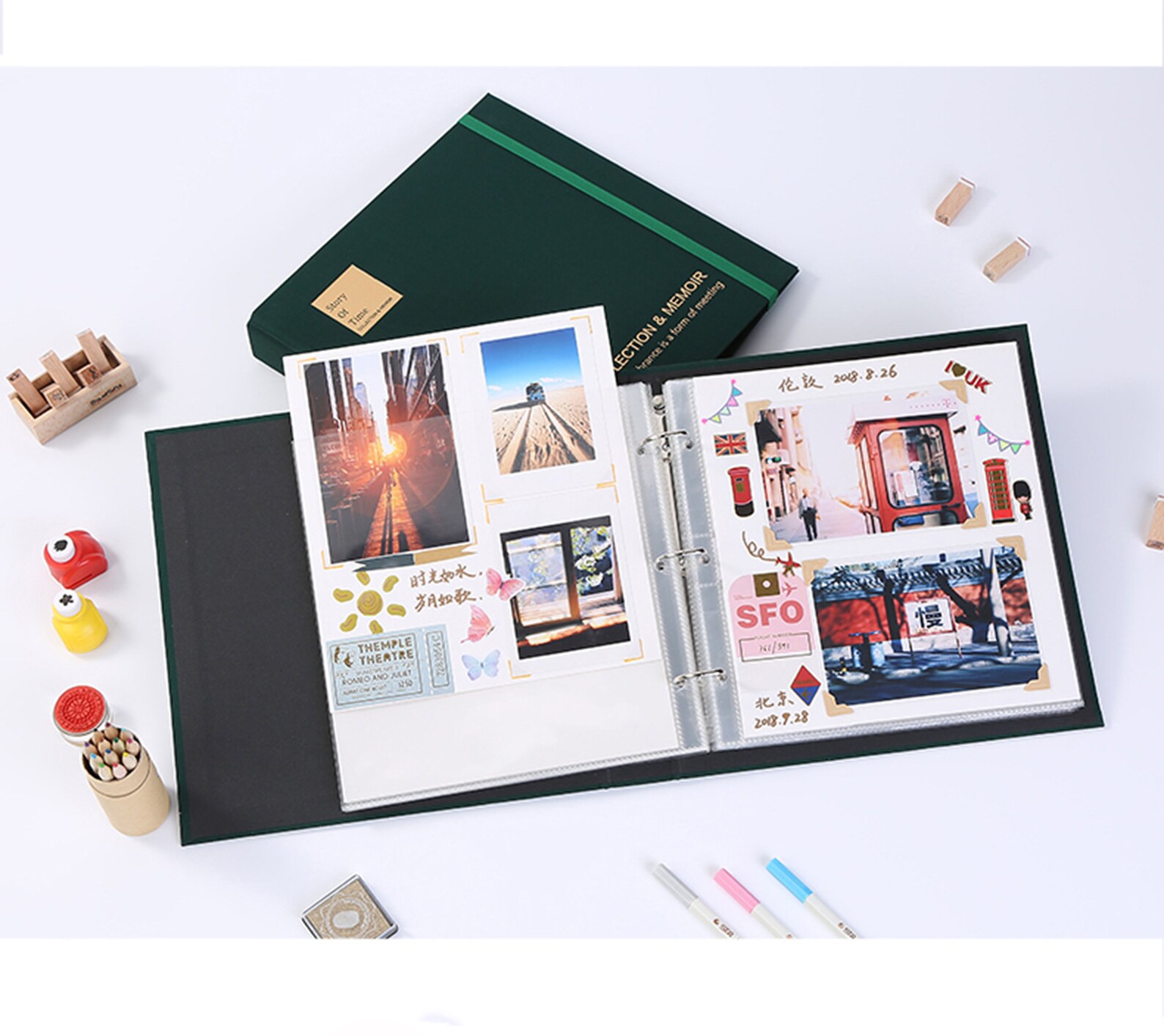 Ticket Stub Album Organizer Pinkrefillable Collection Book Etsy