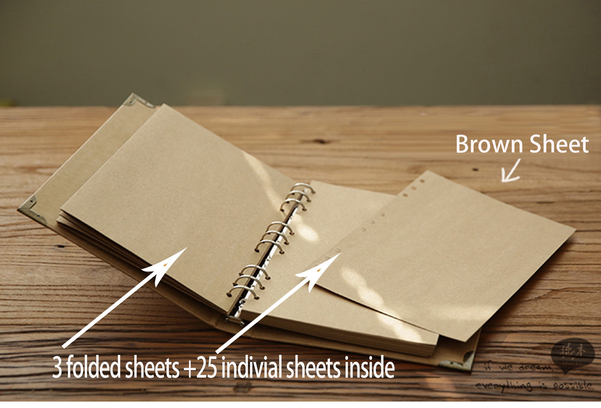 Simple Kraft Paper Journal – Blank Pages –