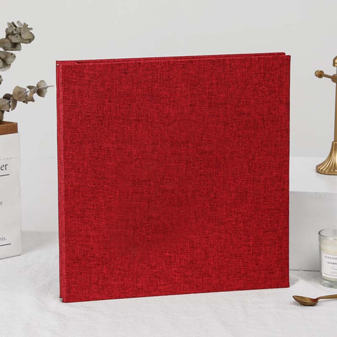 Adhesive Photo Album Red,wedding Photo Album Scrapbook,self Stick Photo