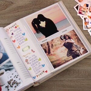 46 Photo Album Insert 200PCS , Linen Cover Photo Book , Family Memory ...