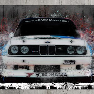 Bmw M4 Leinwand Poster Auto Plakate Canvas Print Wall Art Etsy