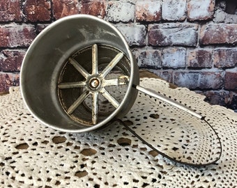 Vintage Foley Aluminum Flour Sifter: Farmhouse Kitchen Decor