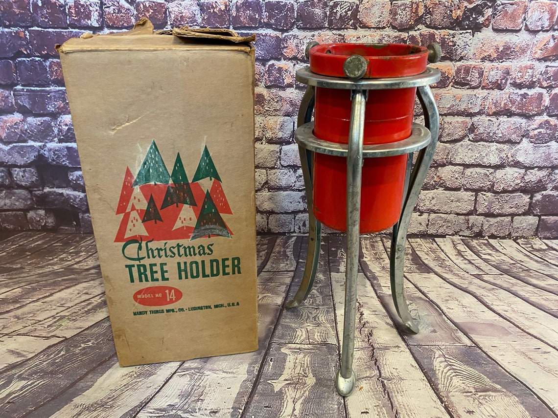 Vintage Metal Christmas Tree Stand 
