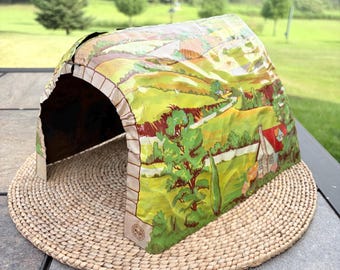 Vintage Marx Toy Tin Lithograph Train Tunnel - Railroad Accessory