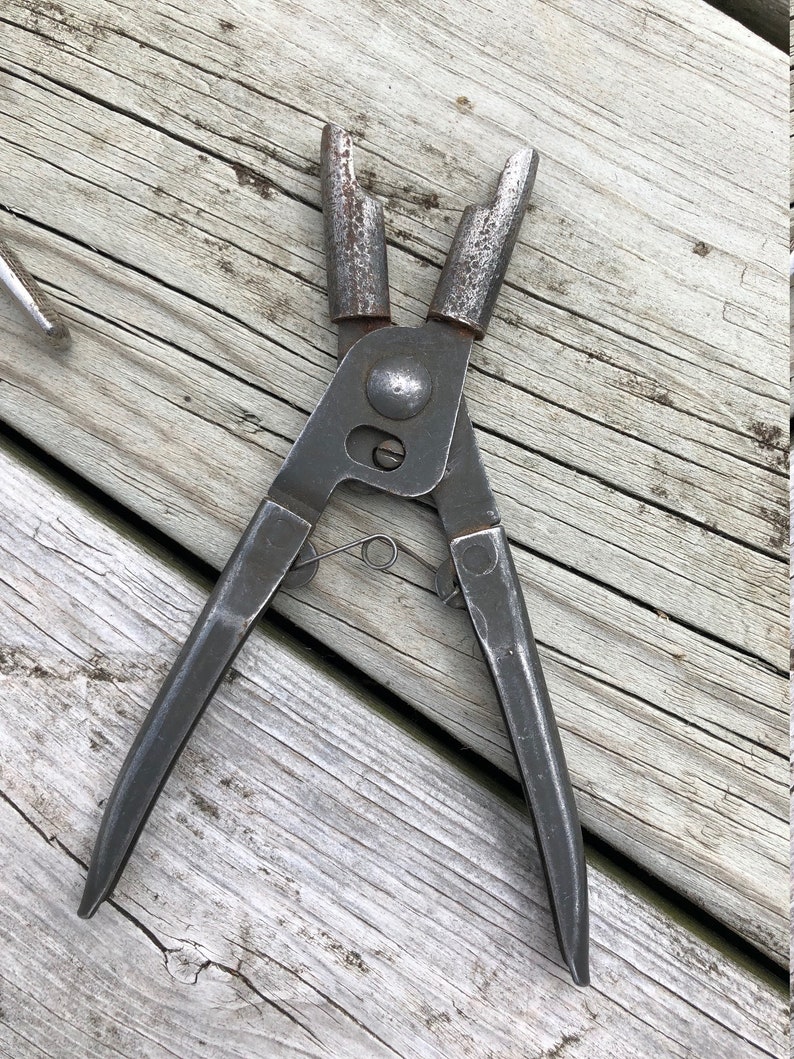 Vintage Pliers 3 Vintage Assorted Tools Crescent Tool USA Drop Forged Waldes Truarc image 7