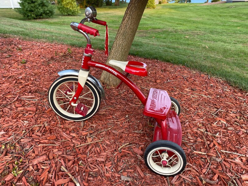 Vintage Radio Flyer Tricycle Retro RED Trike 1990s Etsy