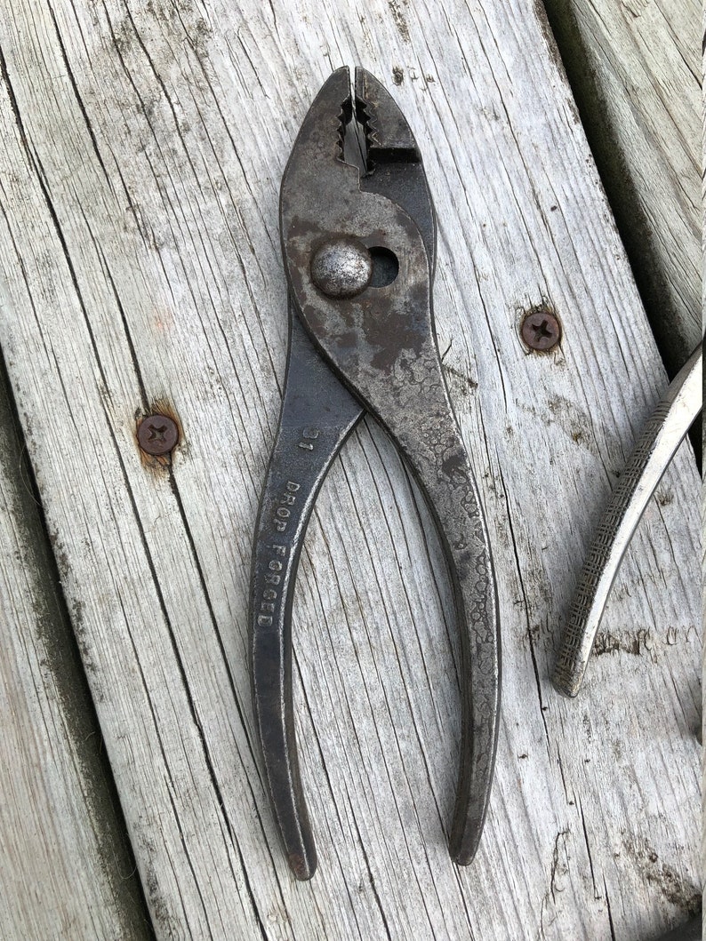 Vintage Pliers 3 Vintage Assorted Tools Crescent Tool USA Drop Forged Waldes Truarc image 2