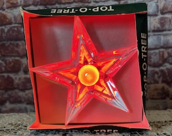 Vintage TOP-O-TREE Glo-Star Tree Topper