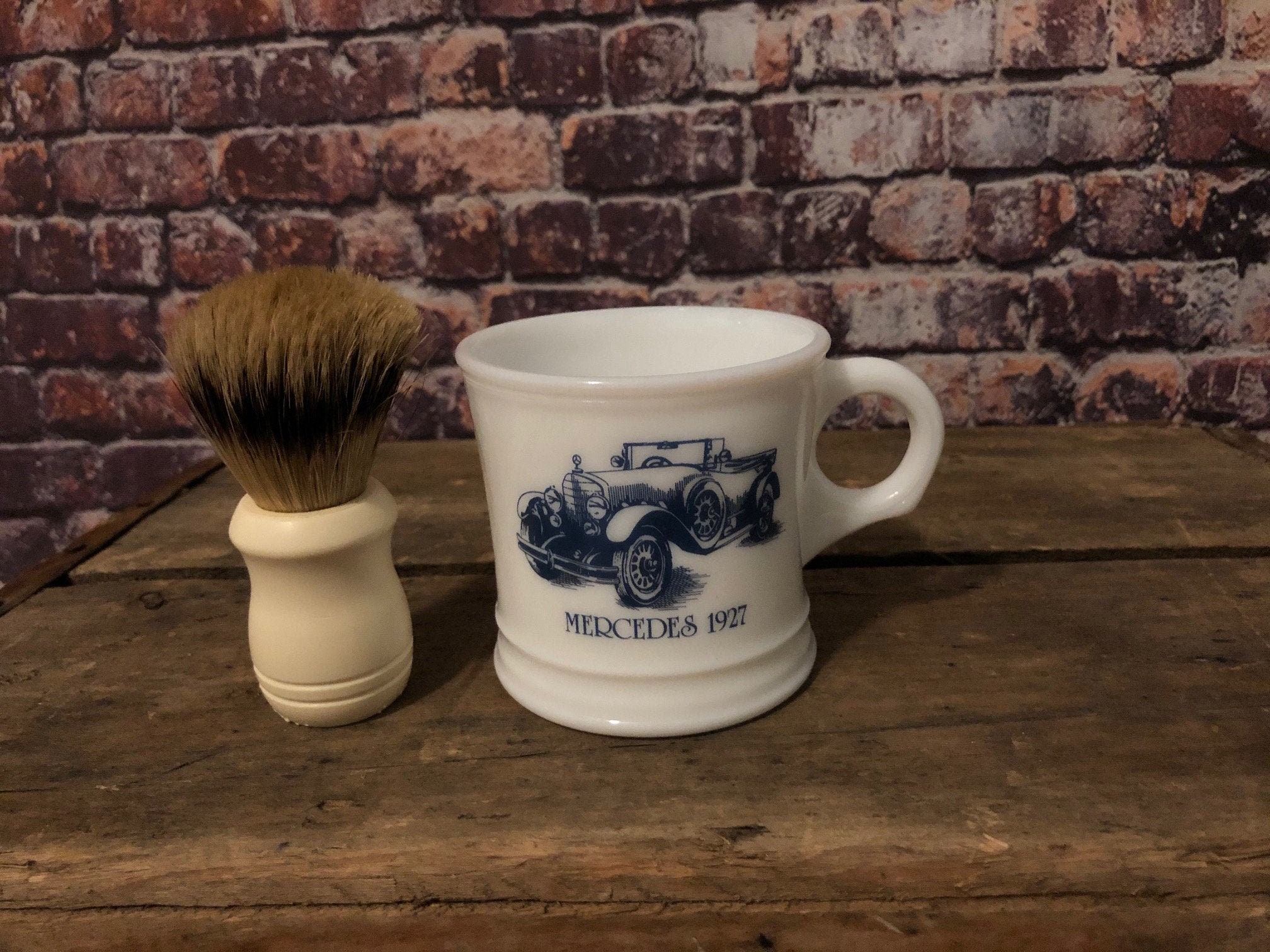 Vintage Shaving Mug with Soap Brush Surrey Made in USA Etsy