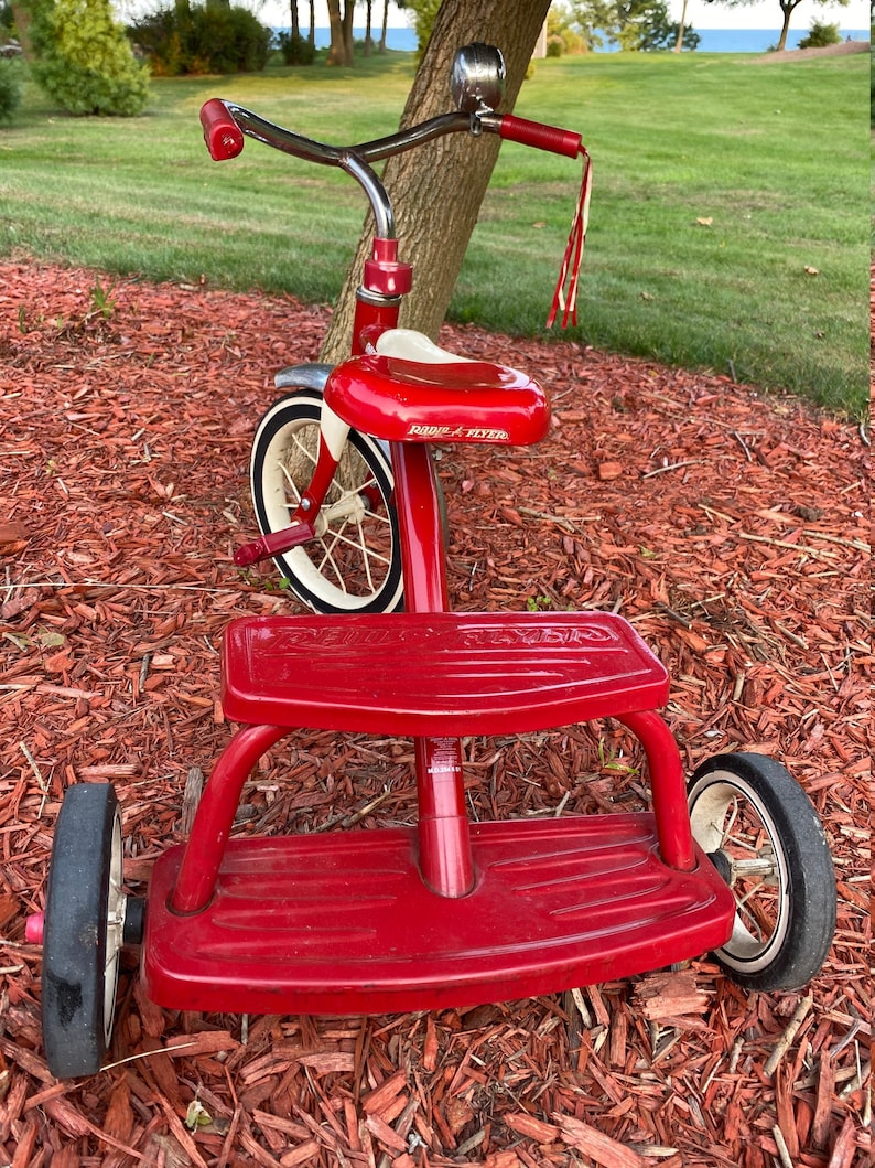 Vintage Radio Flyer Tricycle Retro RED Trike 1990s Etsy