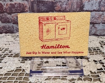 Vintage Hamilton Magic Sponge - Promotional Item for Hamilton Manufacturing Company