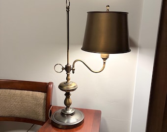 Vintage Brass Bridge Arm Student Desk Lamp – Traditional Table Lamp