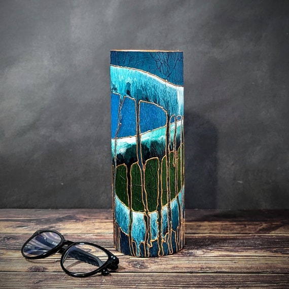 Vase Cylindrique En Verre Borosilicate Transparent - 20 Cm De Haut, Diamètre 8,5 Cm, Base épaisse, Décoration De Table Moderne - 8