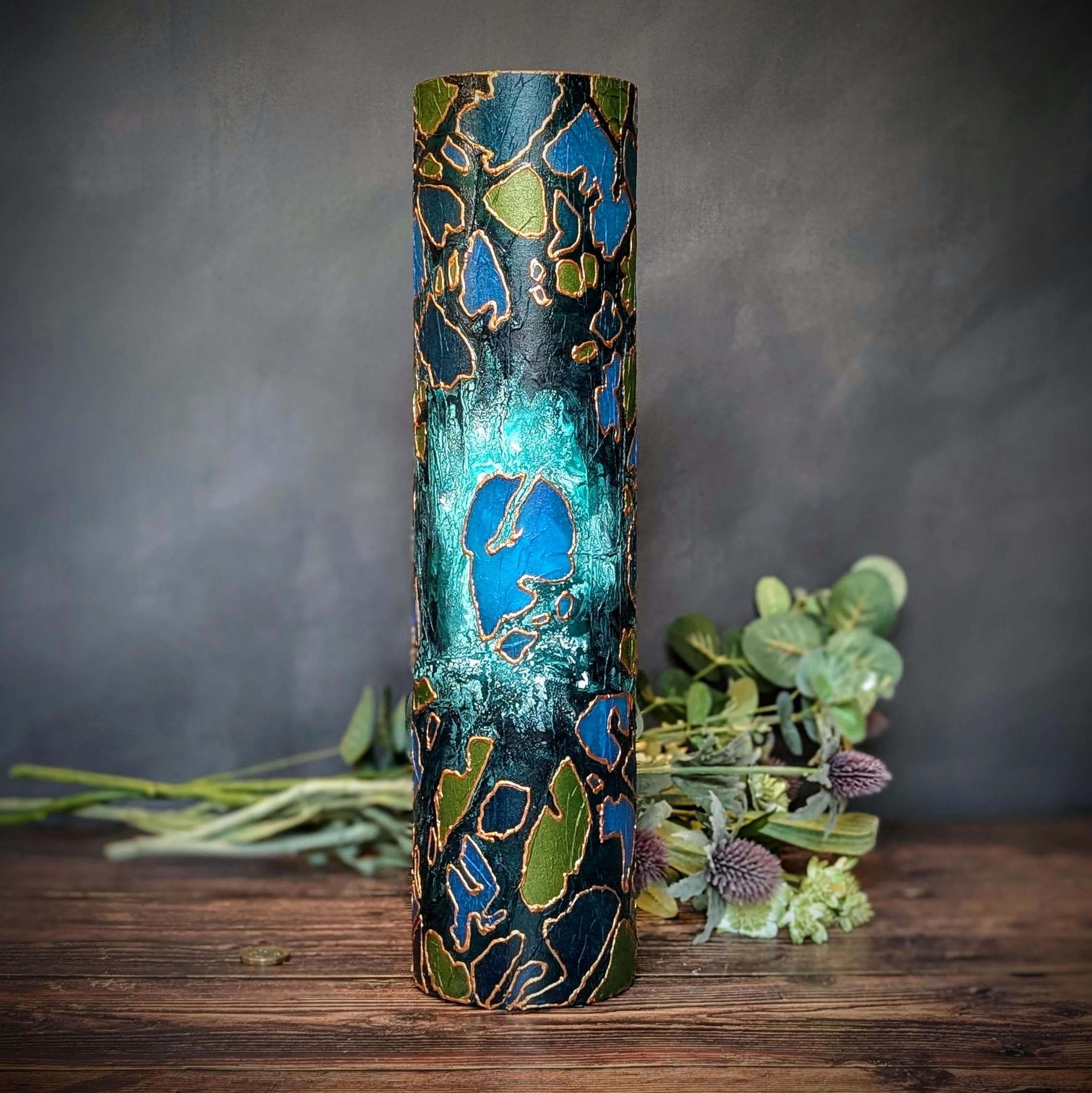 Blue floor vase - Etsy 日本
