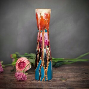 Vase en verre soviétique vintage vase à rayures peint à la main vase à fleurs de l'URSS Décoration d'intérieur soviétique Vase à fleurs en verre pressé pour la maison russe Vase en verre soviétique vintage vase à rayures peint à la main vase à fleurs de l'URSS Décoration d'intérieur soviétique Vase à fleurs en verre pressé pour la maison russe