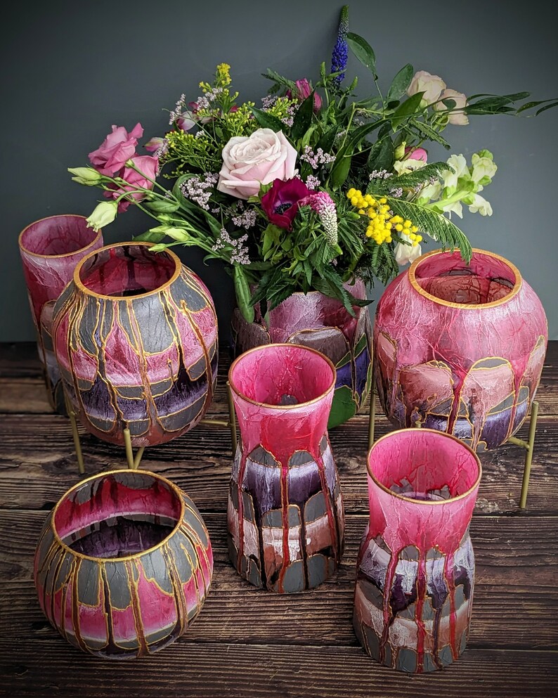 Blush Pink Vase Delicate Design Feminine Lounge Bedroom Decor Etsy UK