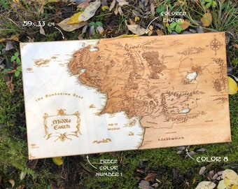 Mordor Map Lord of the Rings Necktie Gift Box LOTR Tie FREE SHIPPING