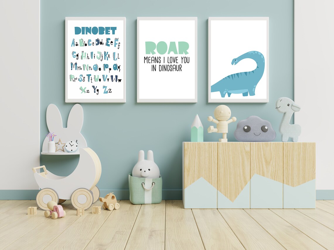 Nursery printables Baby boy nursery art Set of 6 Prints | Etsy