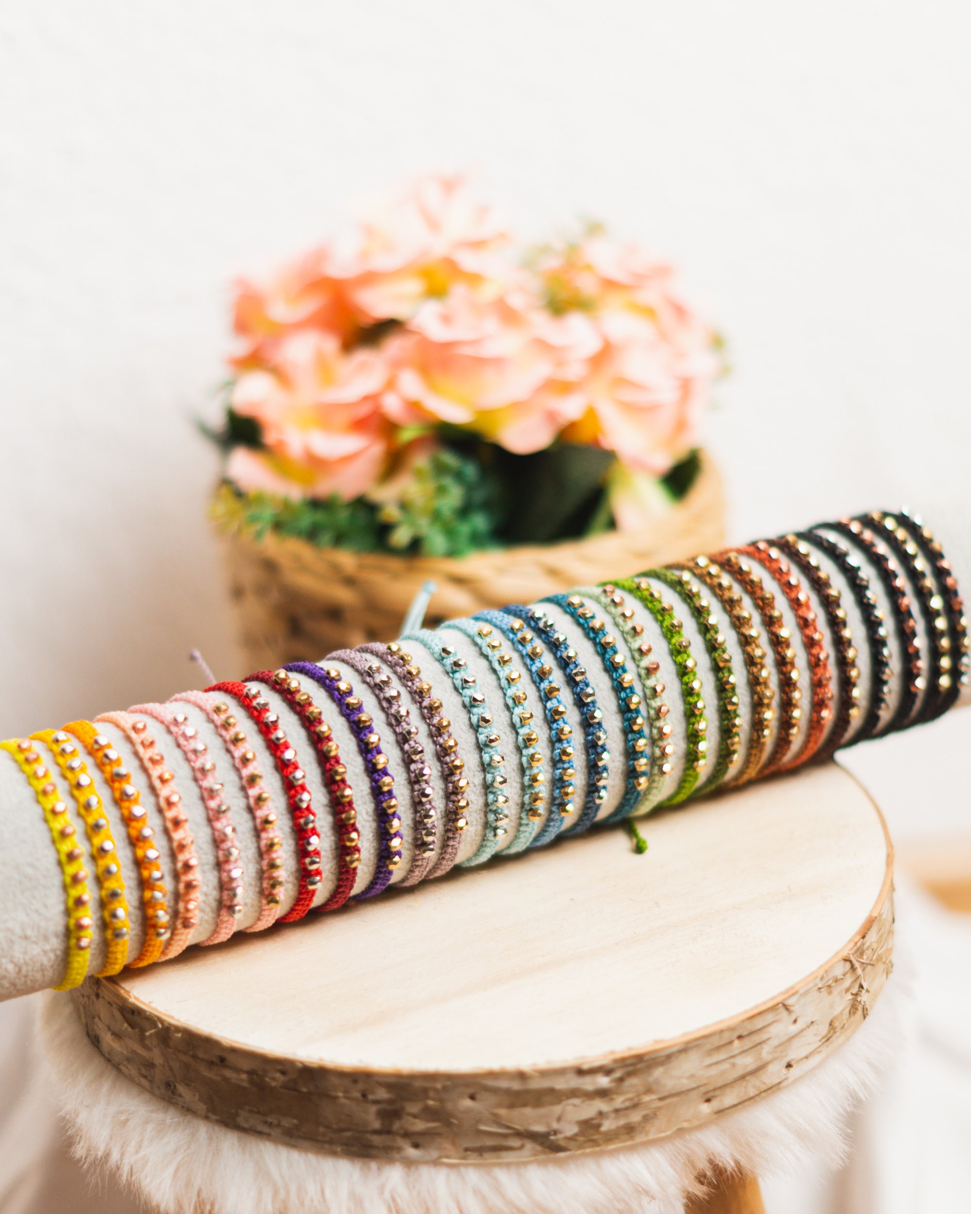 Buy Macramé Bracelet Alani Customizable, Yarn Color Freely Selectable  Online in India 