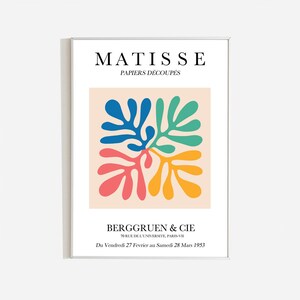 Matisse Exhibition Poster Digital Download, Matisse Print Downloadable, Matisse Poster Digital Print, Downloadable Print, Wall Art Printable