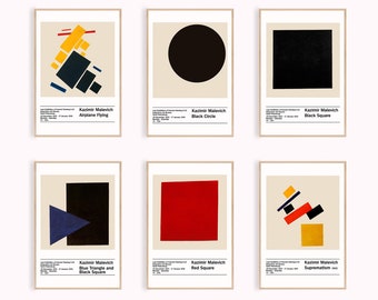 マレーヴィチ「ブラックサークル」展ポスター：シュプレマティズム