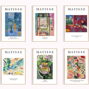 Matisse Poster Set, Gallery Wall Art, Museum Exhibition, Abstract Print, Set of 3, Matisse Print, Exhibition Wall Art, Museum Print