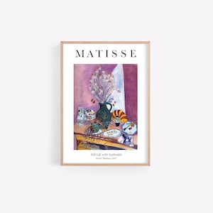 Henri Matisse Exhibition Poster, Still Life With Asphodels, HIGH QUALITY PRINT, digital print, Home decor