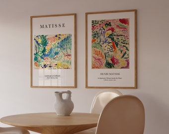 Matisse Poster, Printable art, Set of 2 digital prints, Matisse, Matisse Print