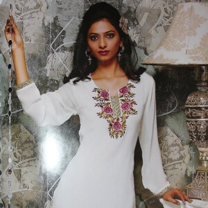 Túnica blanca Top Boho blusa, . Vestido Boho. Blusa bordada para las mujeres, 100% algodón, vestido hippie, Plus Size Top