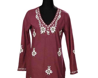 Women's Tunic  ,Embroidered  Tops, Cotton tunic, resort wear, perfect resort wear, boho wear, as birthday gifts,  dress,,